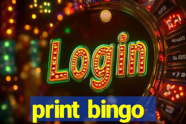 print bingo